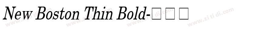 New Boston Thin Bold字体转换